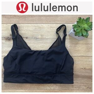 EUC Lululemon black sports bra - size 6